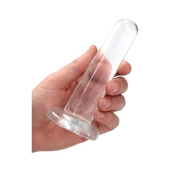 Małe gładkie przezroczyste dildo przyssawka 13,5cm